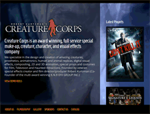 Tablet Screenshot of creaturecorps.net